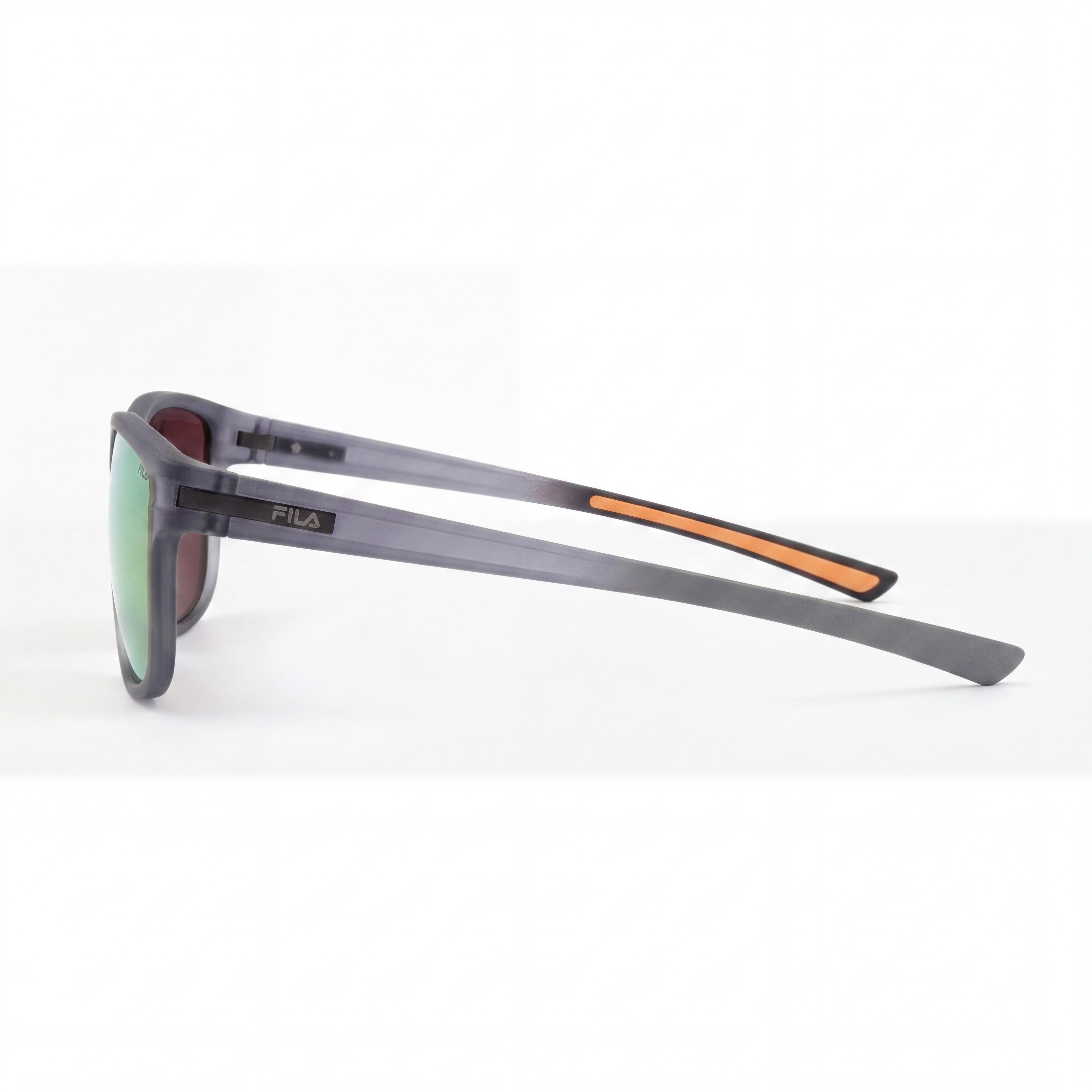 Fila SFI302 Transparent Grey Rectangle Sunglasses for Men, 57mm, Photo 3