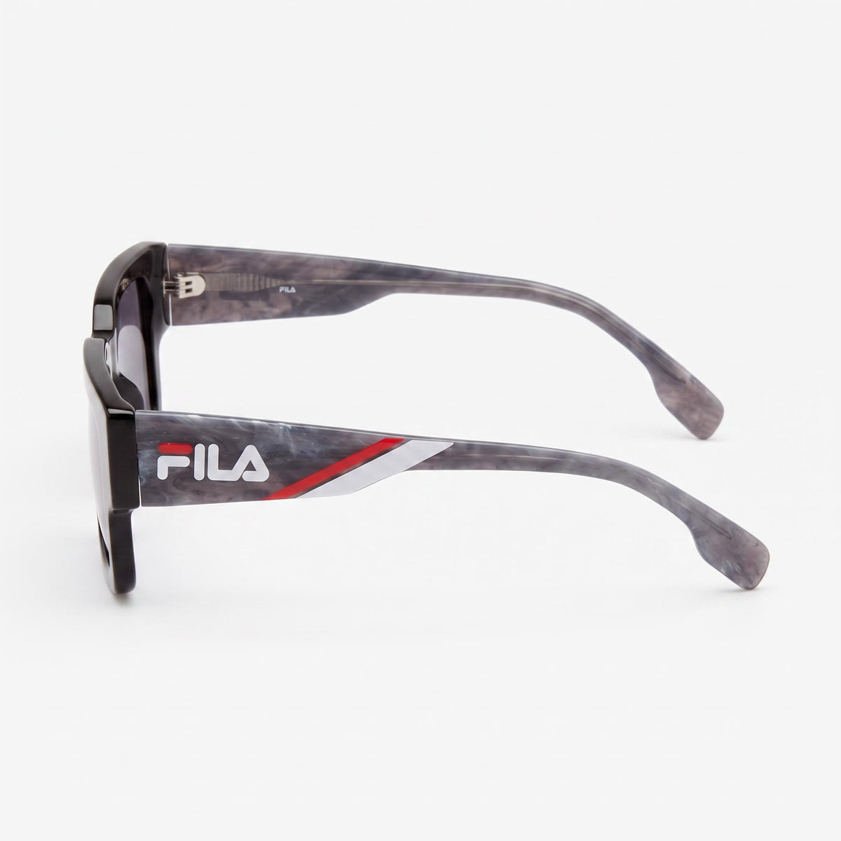 Gafas de sol rectangulares Fila SFI314 para hombre, negro brillante, 51 mm, Photo 3