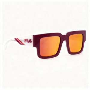 Fila SFI314 Rectangle Sunglasses Unisex — front view, Acetate frame