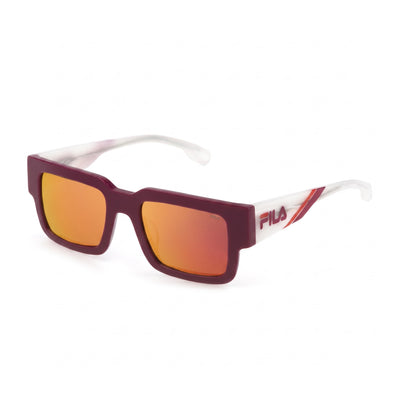 Fila SFI314 Red Rectangle Sunglasses Unisex
