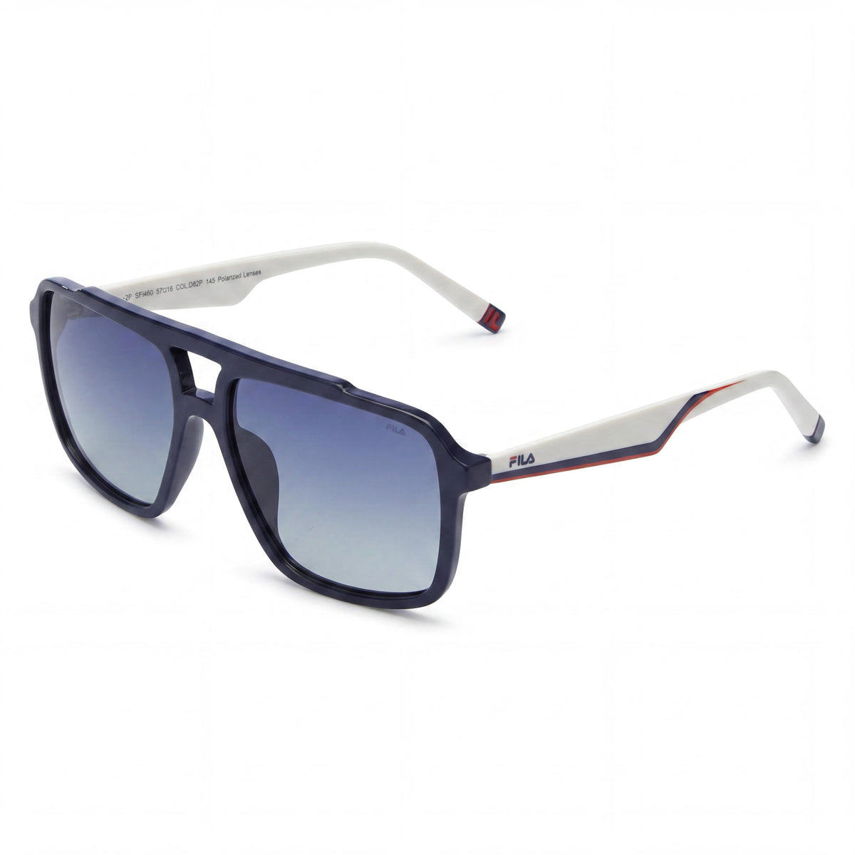 Gafas de sol Fila SFI460 rectangulares para hombre, azul completo, 57mm, Photo 1