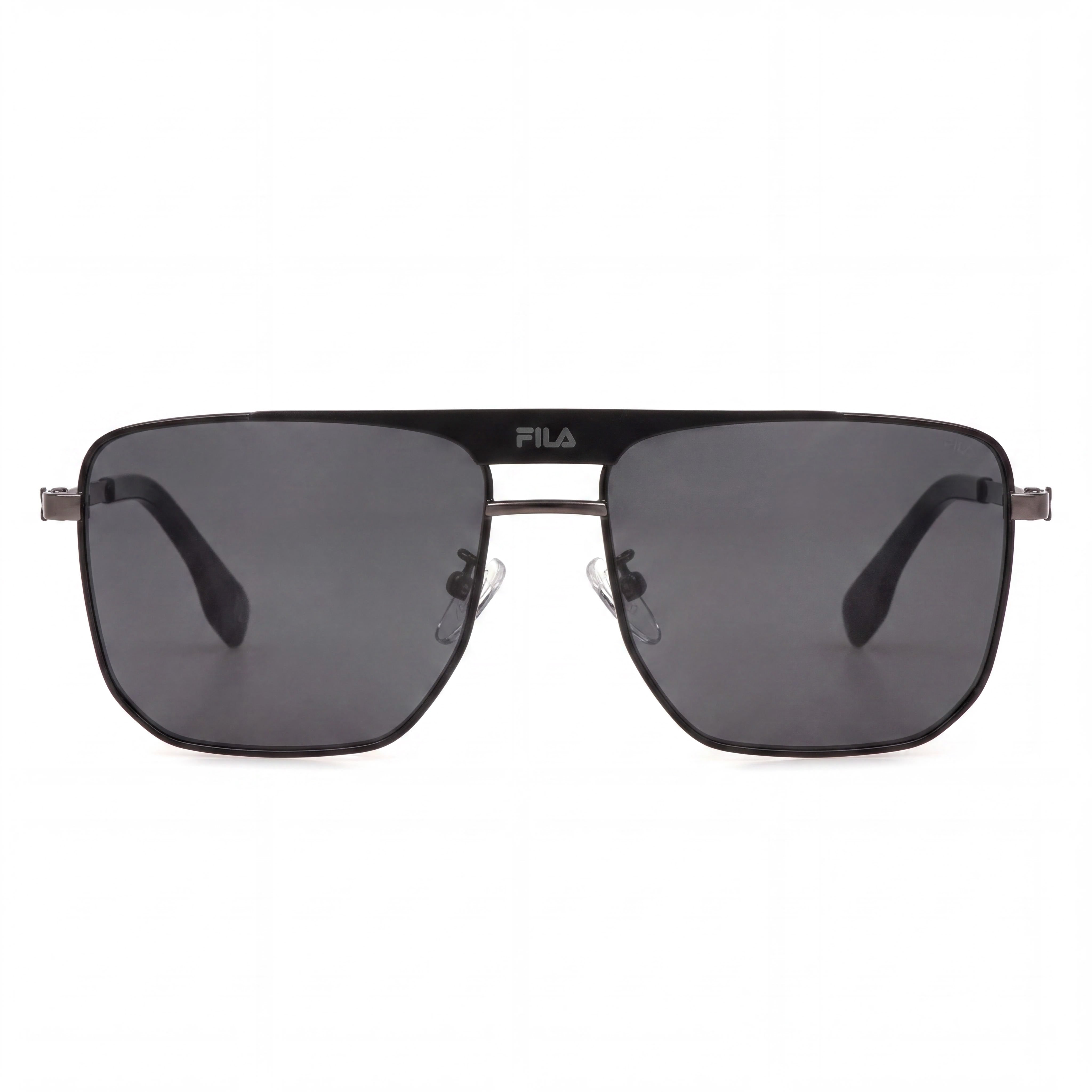 Fila SFI728 Black Rectangle Sunglasses for Men, 57mm, Photo 2