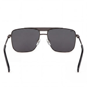 Fila SFI728 Rectangle Sunglasses for Men — interior view, Smoke lens detail