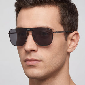 Fila SFI728 Black Sunglasses Men — lifestyle wear, everyday sun coverage