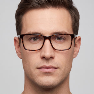 Fila VF9349 Havana Eyeglasses Men — lifestyle wear, planning sessions and note taking