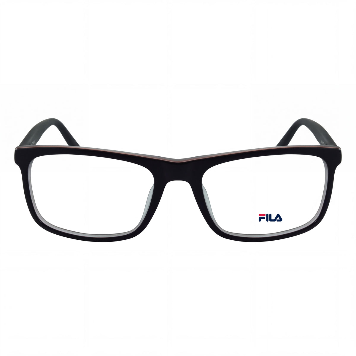 Fila Vf9400 Matt Red with Black Top Rectangle Eyeglasses for Men, 55mm, Photo 2