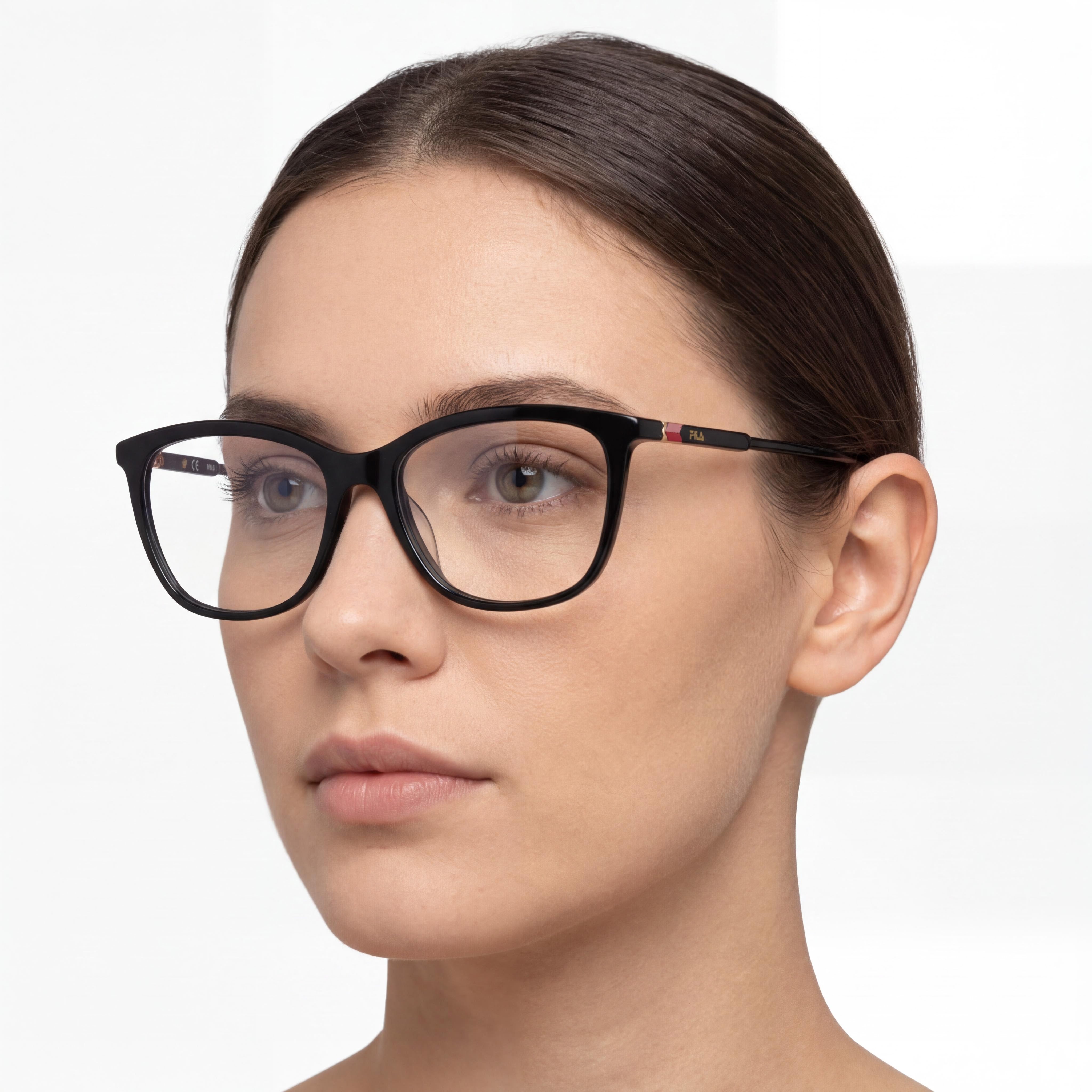Gafas Fila VF9402 negras rectangulares para mujer, 54 mm, Photo 4