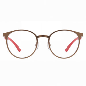 Fila VF9919-0627 Round Eyeglasses for Men — front view, Cellulose Acetate