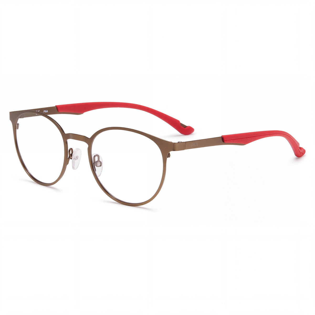 Fila VF9919-0627 Brown Round Eyeglasses for Men, 51mm, Photo 1