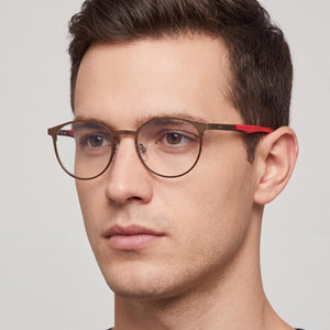 Fila VF9919-0627 Brown Eyeglasses Men — lifestyle wear, everyday errands and city walking