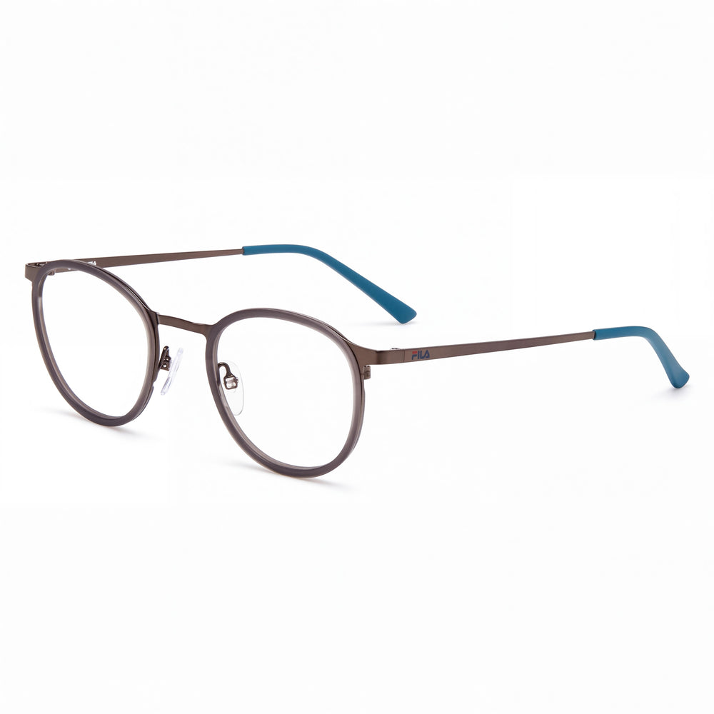 Fila Vf9971 08ft Round Eyeglasses for Men, Metal frame