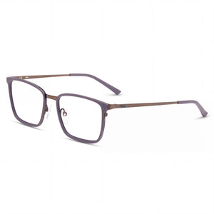 Fila Vf9972 Brown Grey Rectangle Eyeglasses Unisex, Acetate and Metal frame