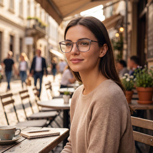 Fila Vf9972 Brown Grey Eyeglasses Unisex — lifestyle wear, museum visits and gallery days