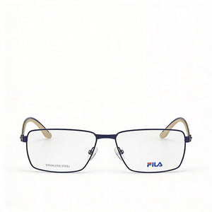 Fila VFI029 Rectangle Eyeglasses Unisex — front view, Metal