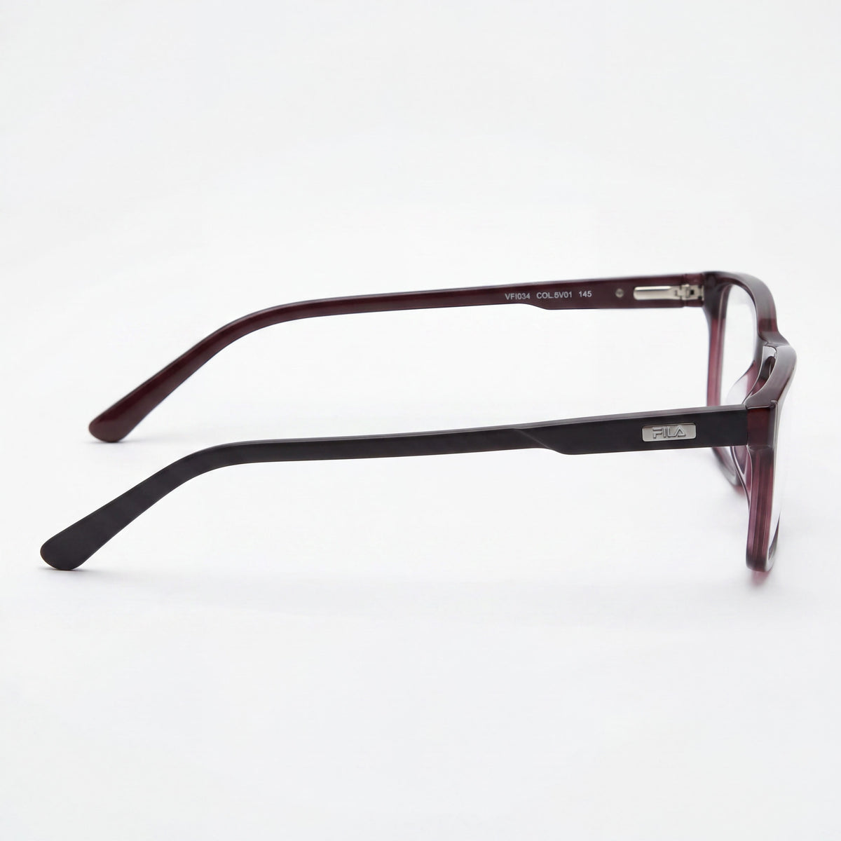 Gafas Fila VFI034 negras rectangulares para hombre, acetato 56mm, Photo 2