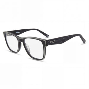 Fila VFI115 Black Square Eyeglasses Unisex, Acetate frame