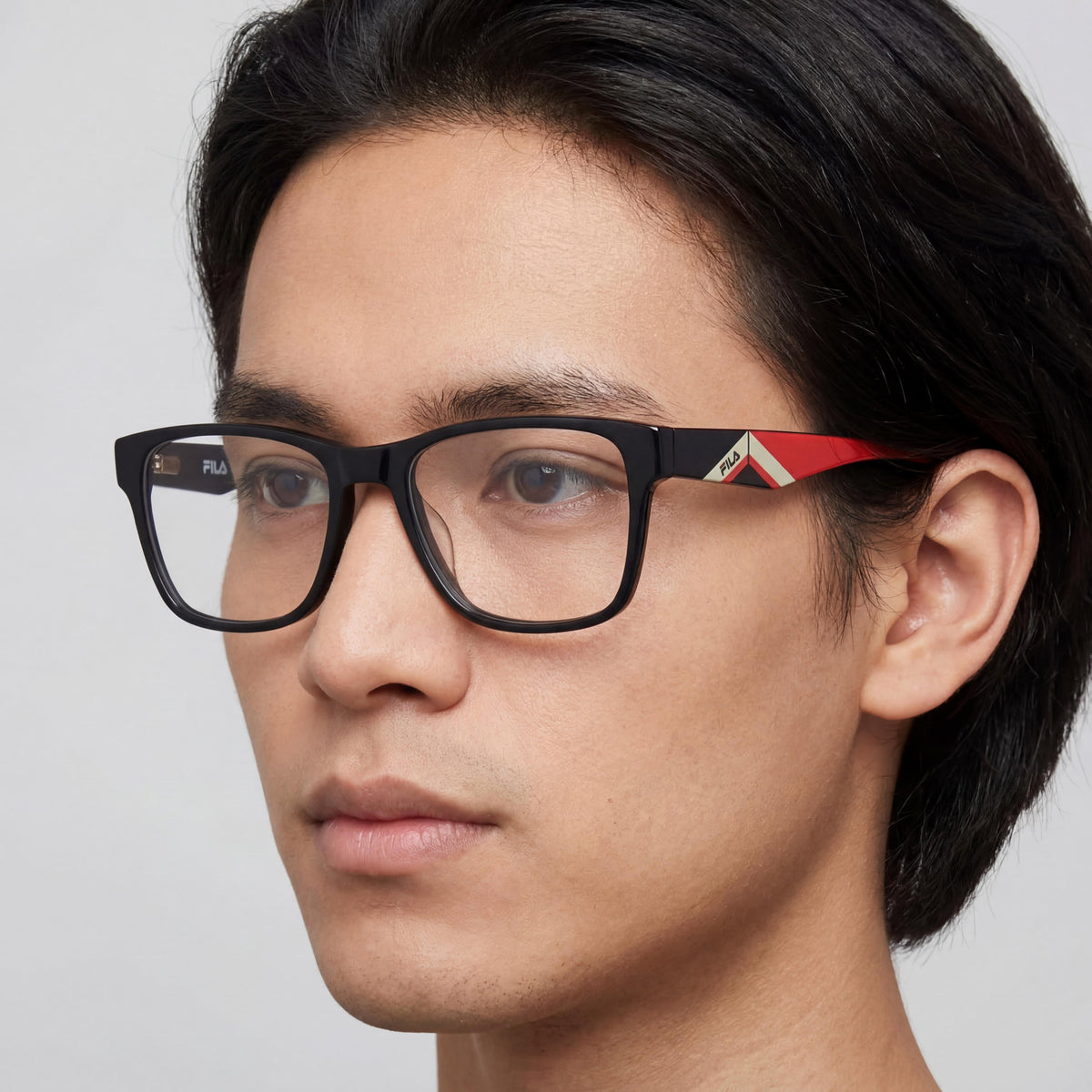 Fila VFI115V AAU Rectangle Eyeglasses Unisex, Acetate and Metal 54mm, Photo 4