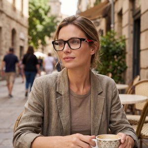 Fila VFI115V Black Eyeglasses Unisex — lifestyle wear, office and reading
