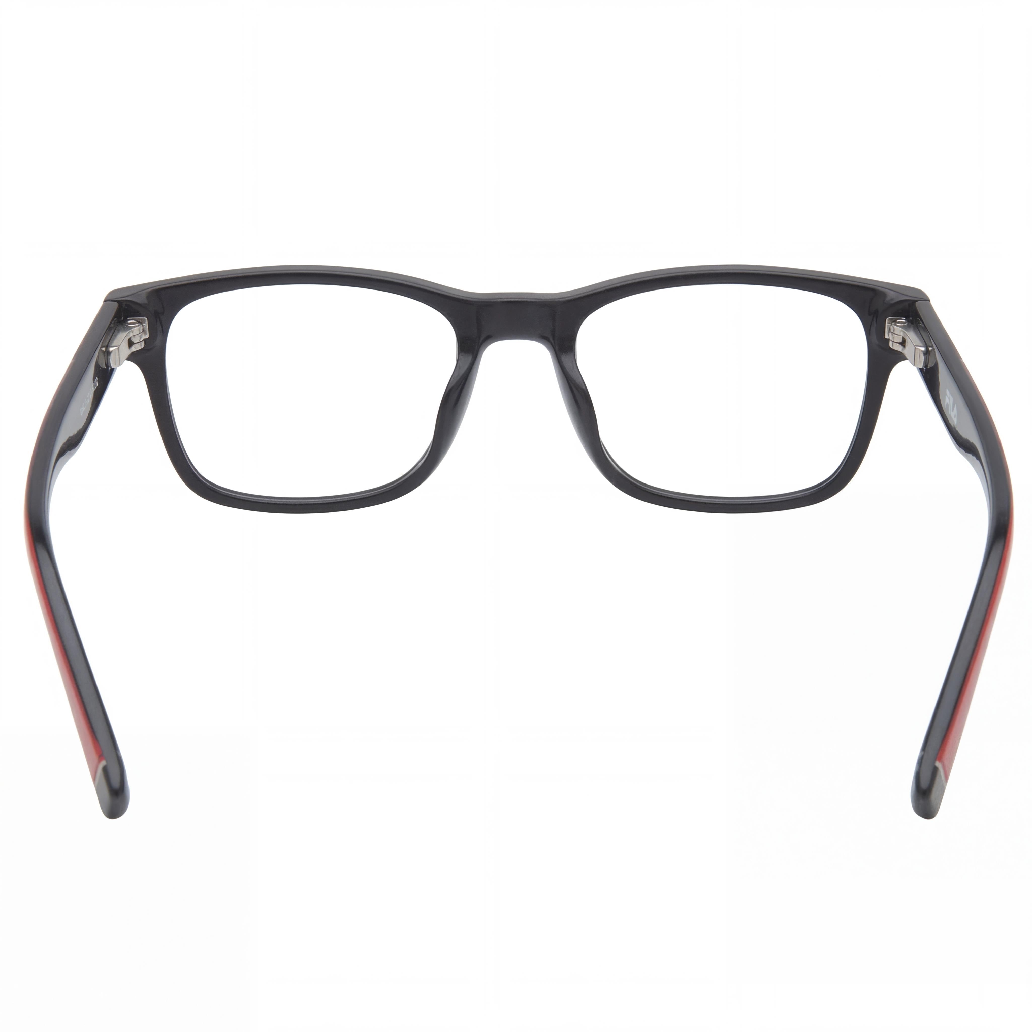 Fila VFI115V Black Rectangle Unisex Eyeglasses, Acetate 54mm, Photo 3