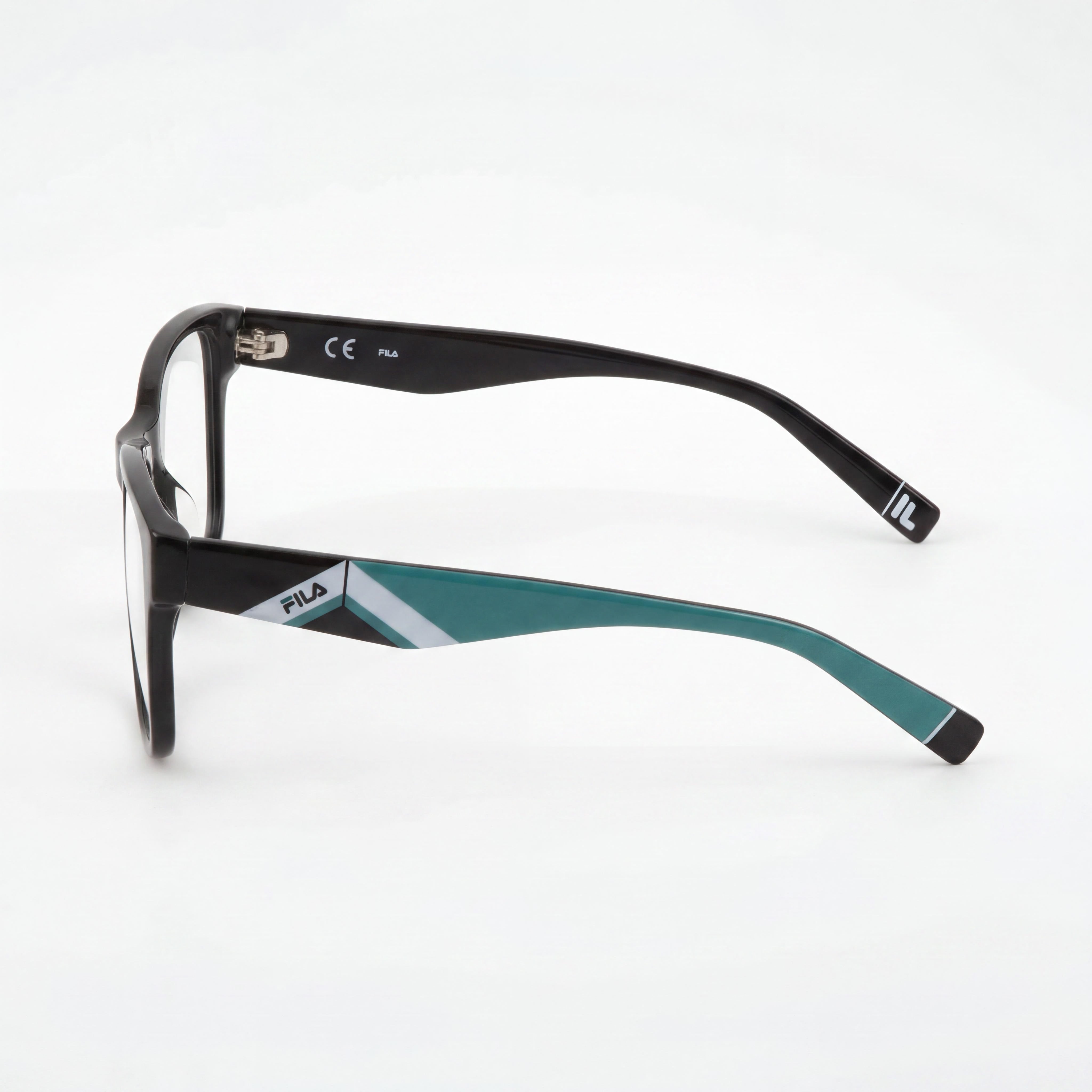 Fila VFI115V Gafas de Cuadros Negras para Mujer, Acetato 54mm, Photo 2