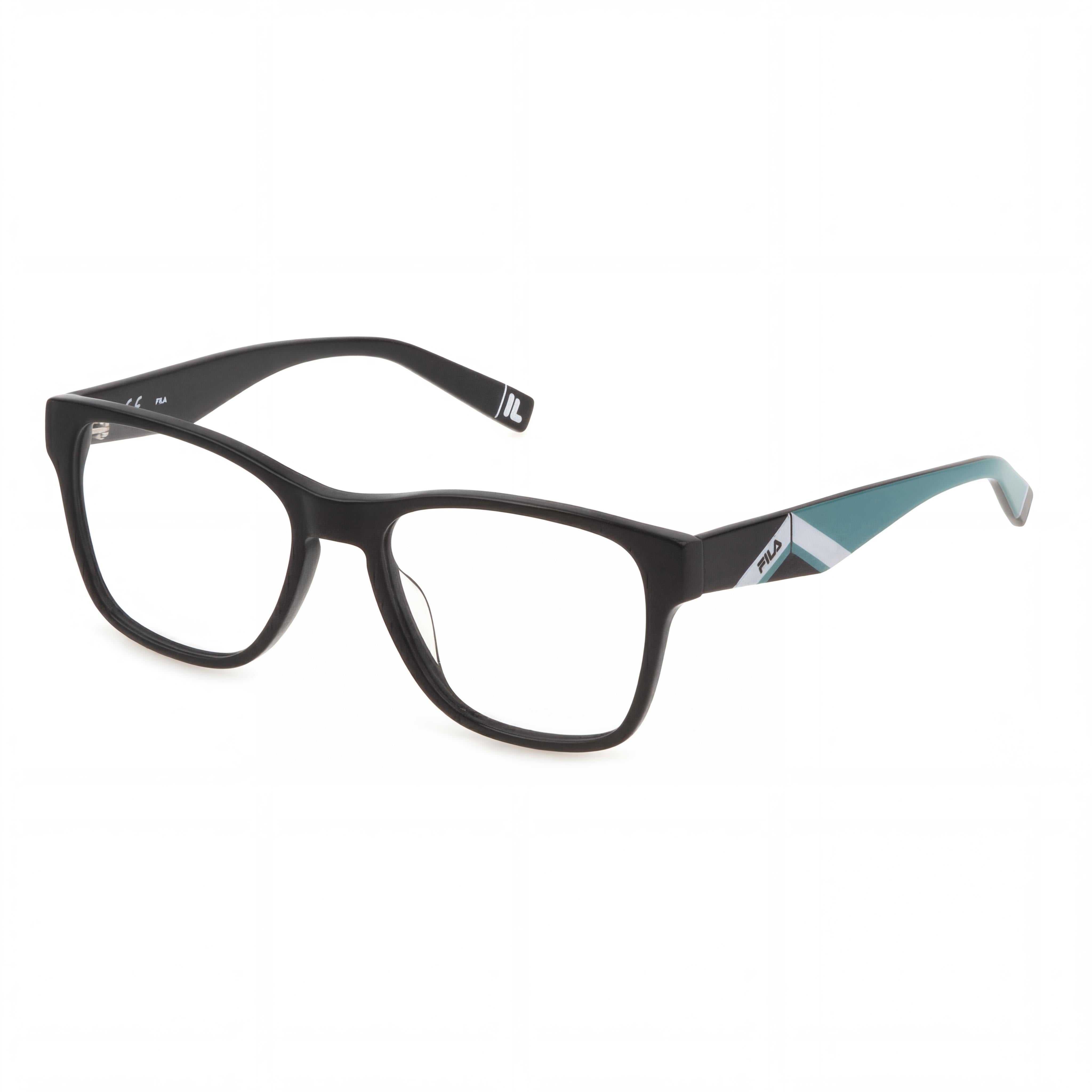 Fila VFI115V Gafas de Cuadros Negras para Mujer, Acetato 54mm, Photo 1