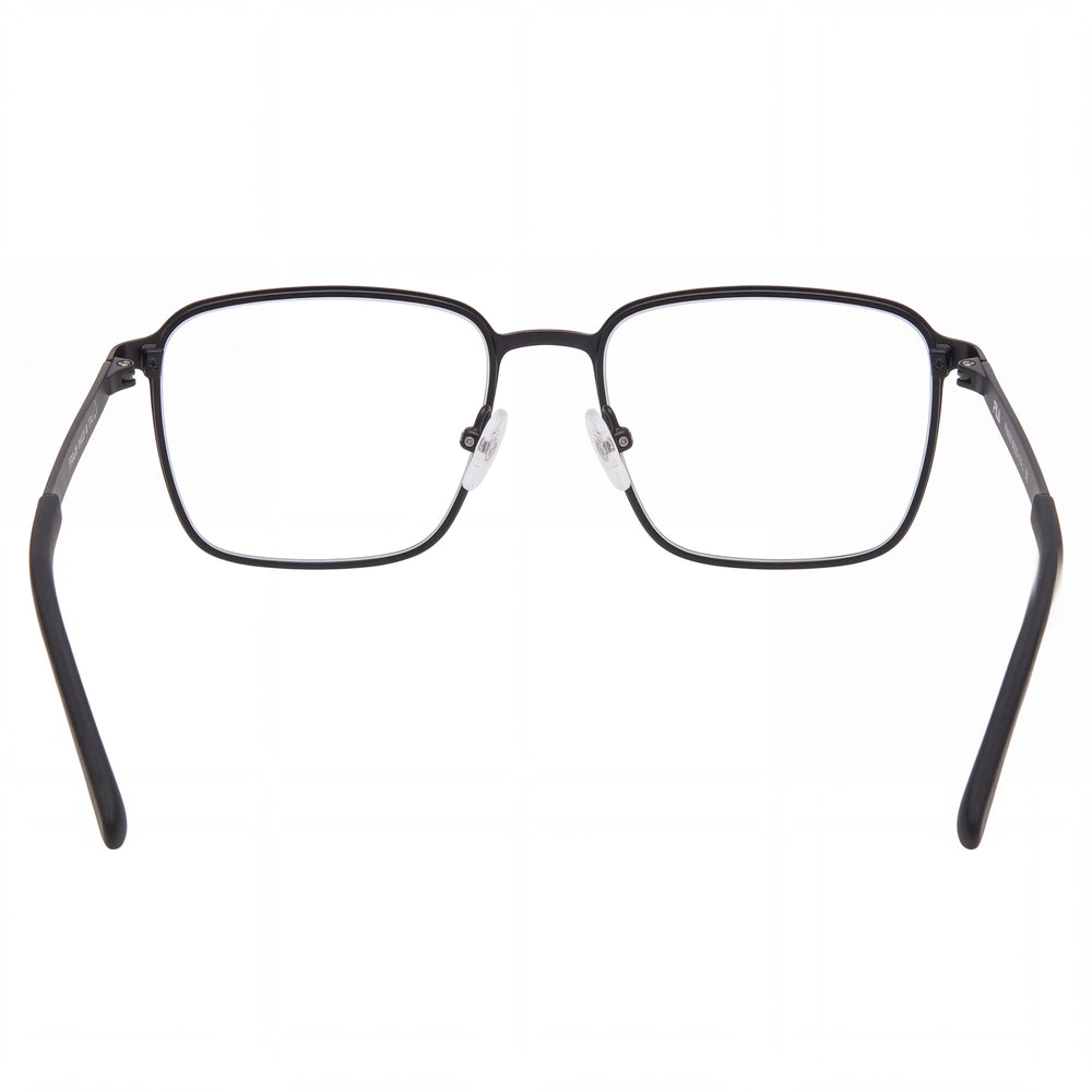 Fila Vfi204 Rectangle Eyeglasses Men — side view, Black Metal temples