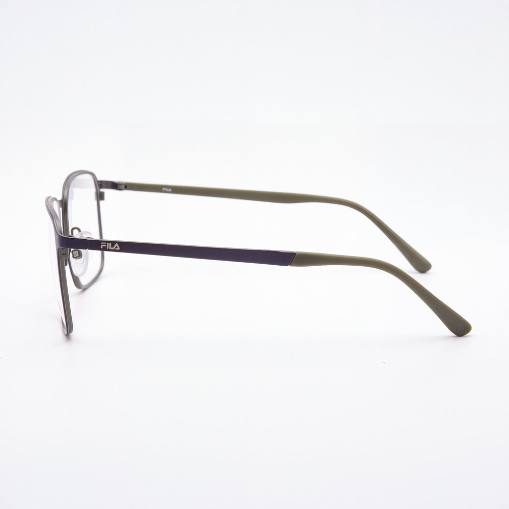 Fila Vfi204 Rectangle Eyeglasses for Men — front view, Metal