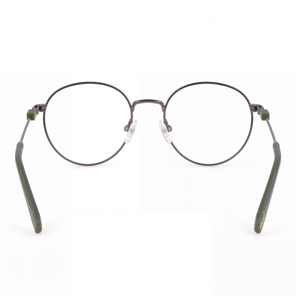 Fila VFI450 Round Eyeglasses Unisex — front view, Metal frame