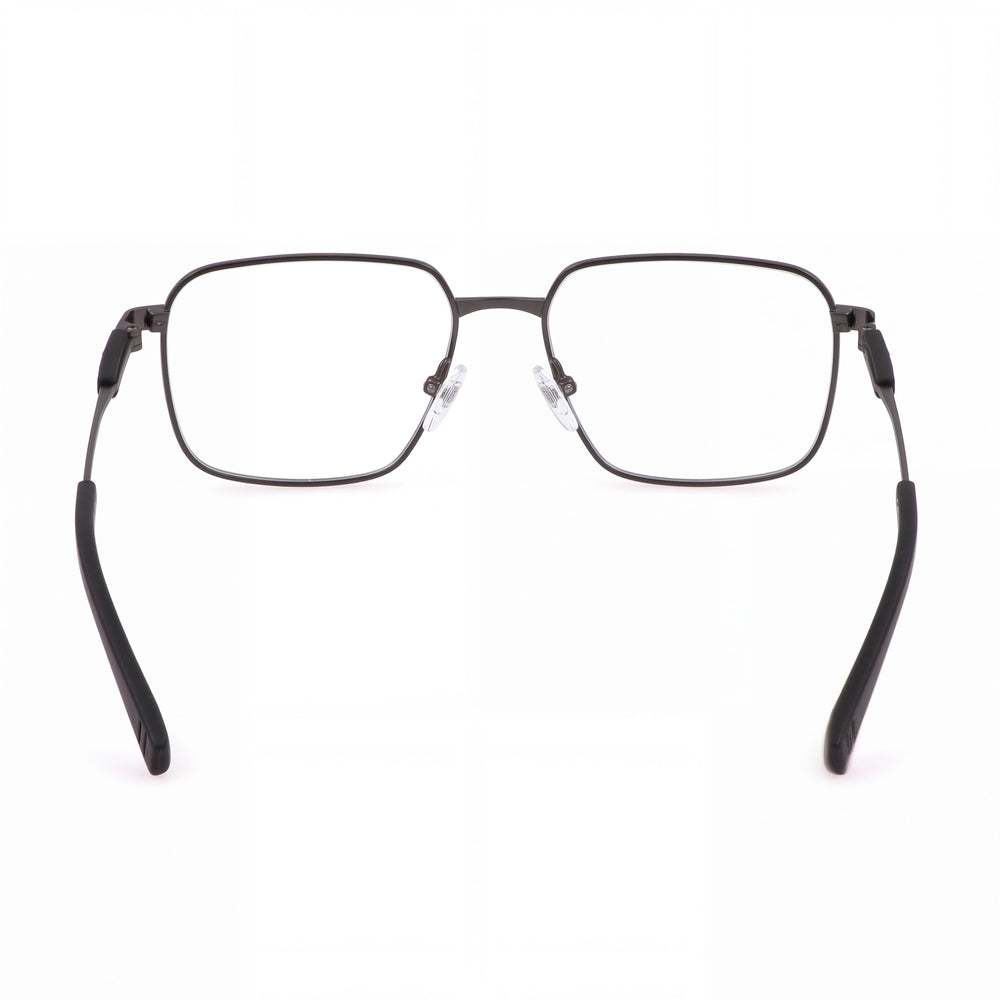 Fila VFI534 Rectangle Eyeglasses Men — side view, Siliver Stainless Steel temples