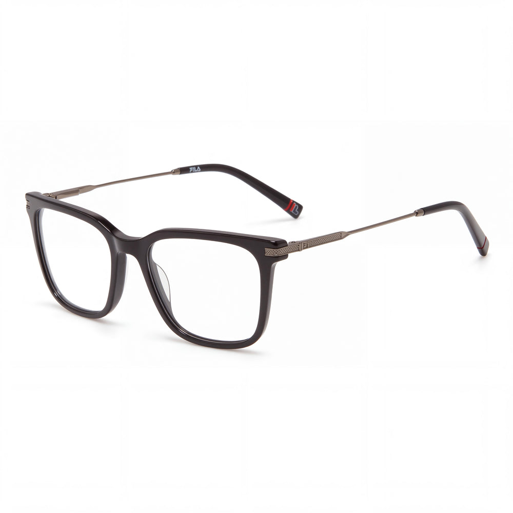 Fila Vfi732 Black Rectangle Eyeglasses for Men