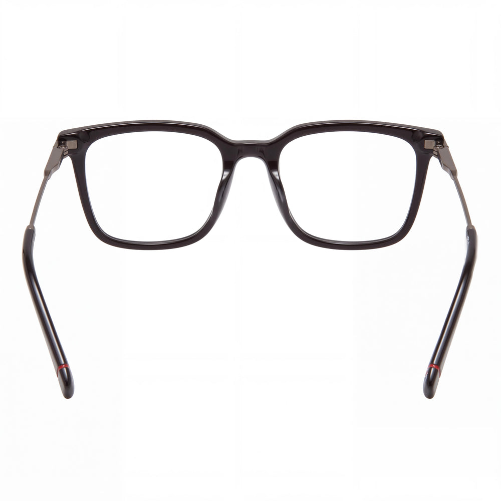 Fila Vfi732 Rectangle Eyeglasses Men — side view, Black temples