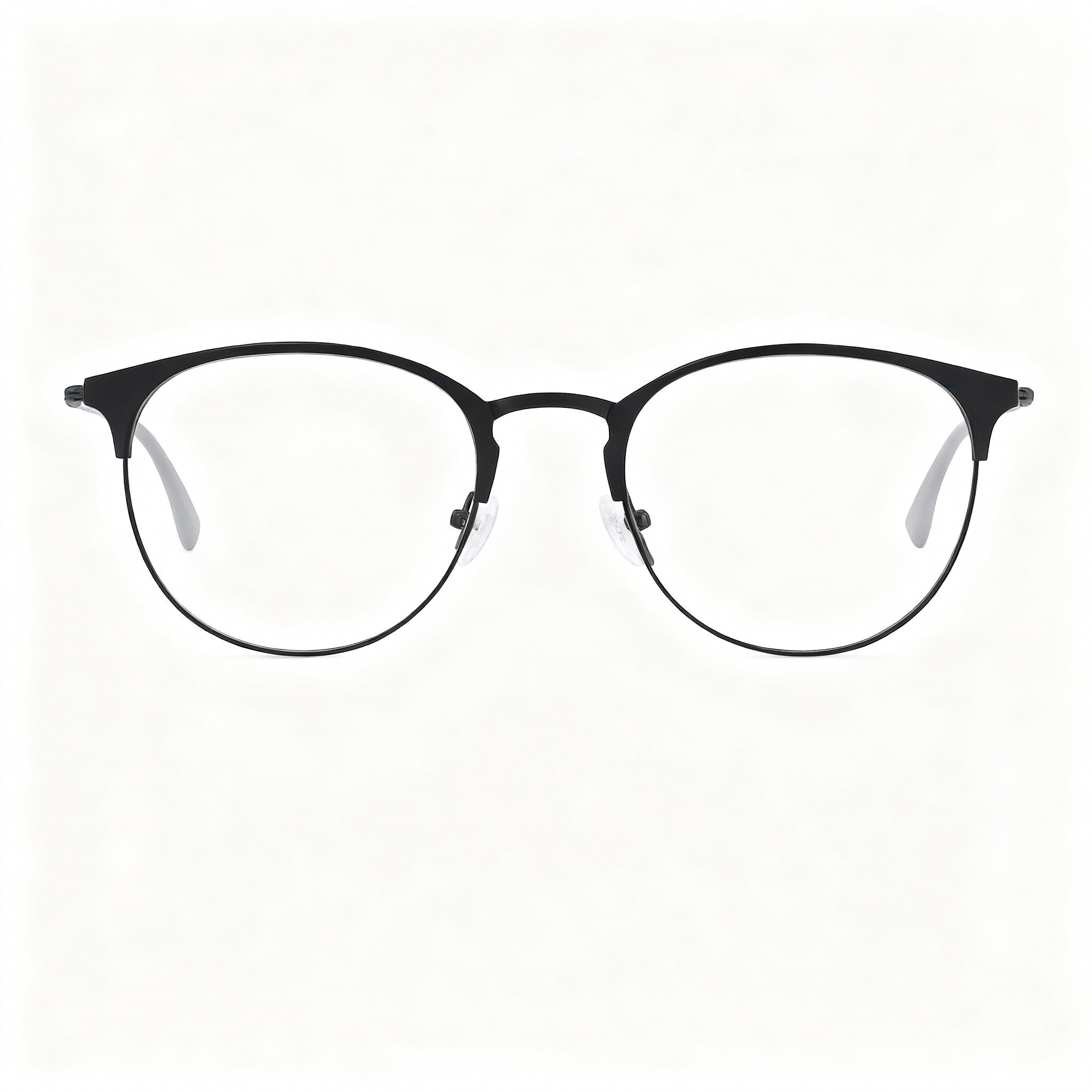 Flexon 606 Matte Black Rectangle Eyeglasses for Men, Metal 54mm, Photo 2