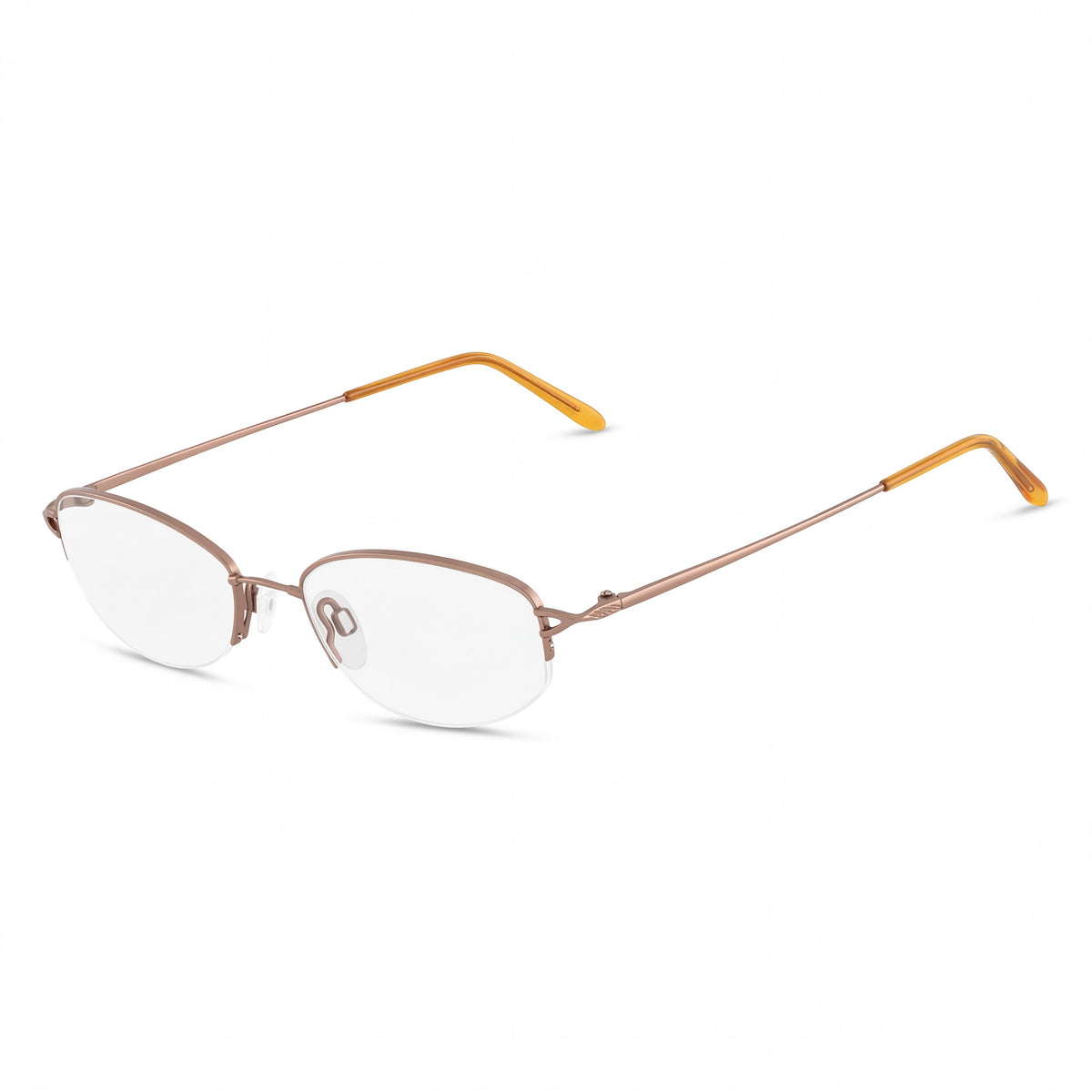 Monturas ópticas unisex de metal Flexon Contemporary, color camello, 51 mm (preparadas para prescripción médica con lentes transparentes de demostración), Photo 1