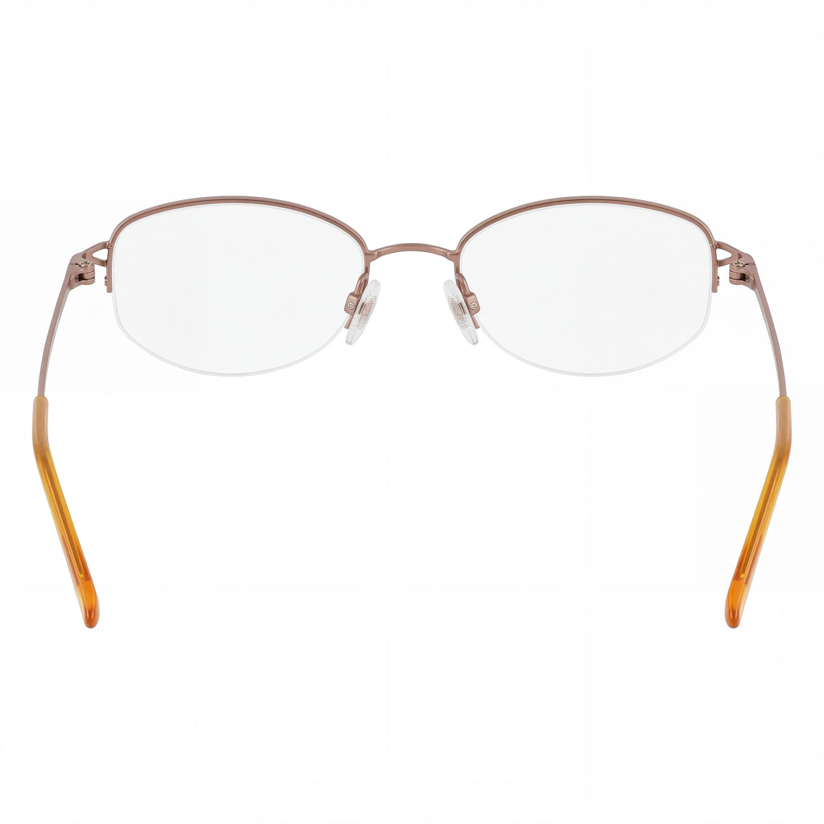 Monturas ópticas unisex de metal Flexon Contemporary, color camello, 51 mm (preparadas para prescripción médica con lentes transparentes de demostración), Photo 3