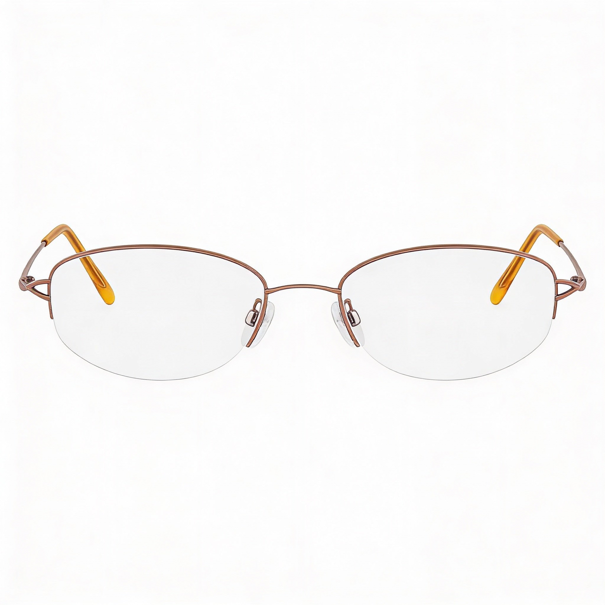 Lentes Oftálmicos Rectangulares Unisex Flexon 635 Color Camel Blush, Photo 2
