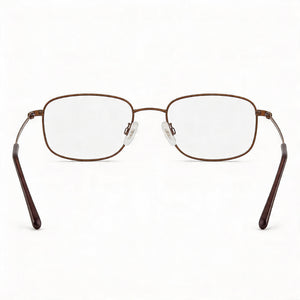 Flexon Autoflex 47 Rectangle Eyeglasses for Men — front view, Metal