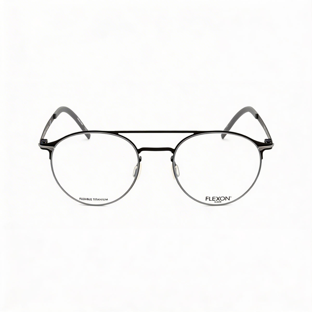 Flexon B2003 Black Round Eyeglasses Unisex, 52mm, Photo 2