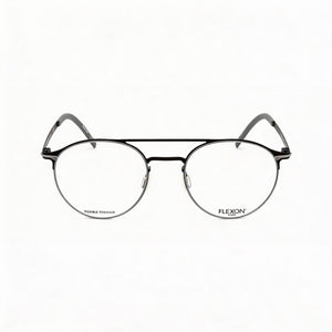 Flexon B2003 Round Eyeglasses Unisex — front view, Acetate