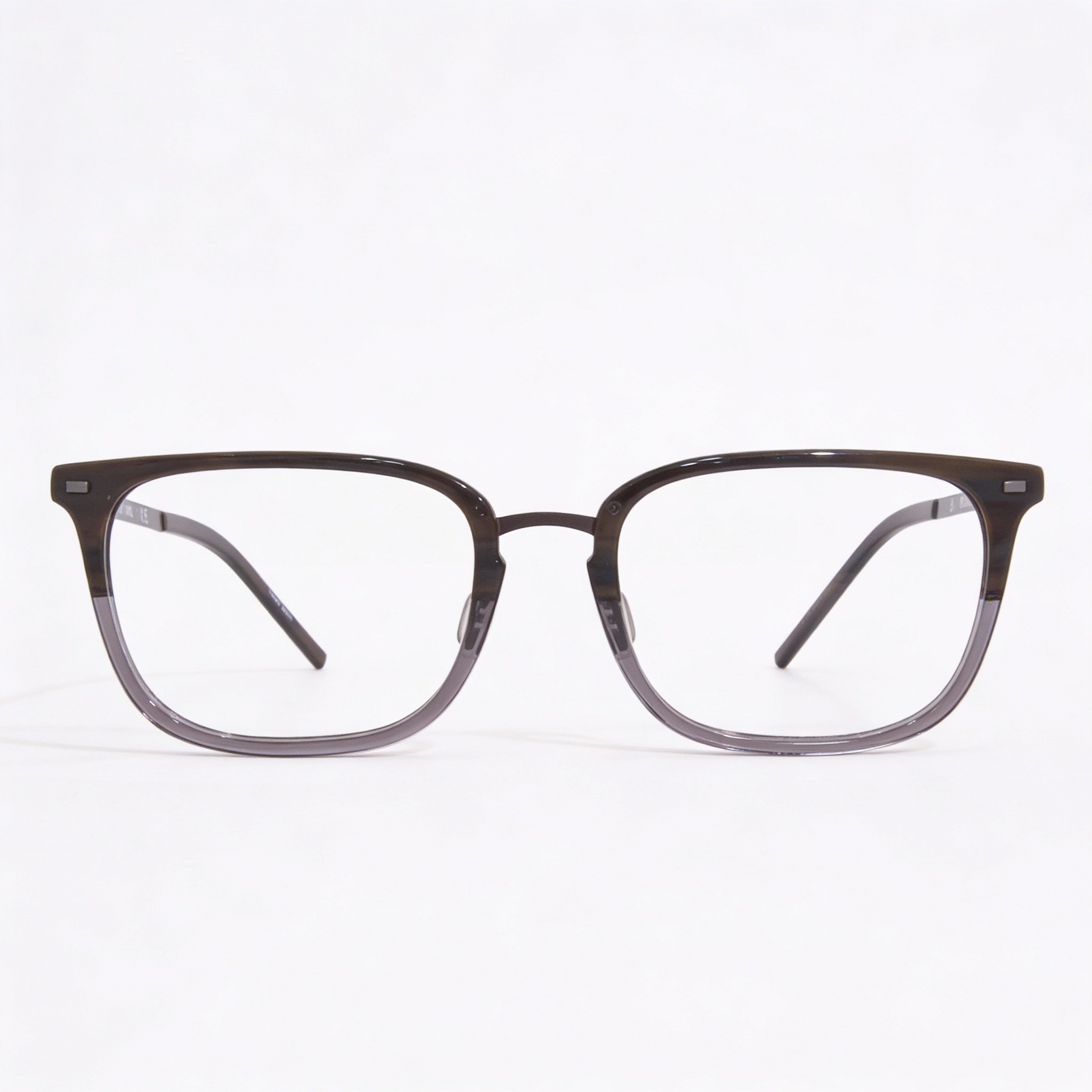 Flexon B2020 Brown Silver Rectangle Unisex Eyeglasses, 55mm, Photo 2