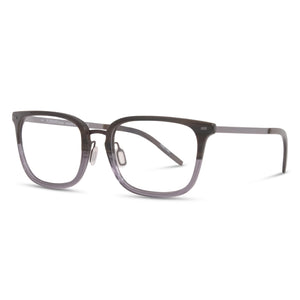 Flexon B2020 Brown Rectangle Eyeglasses Unisex, Metal frame