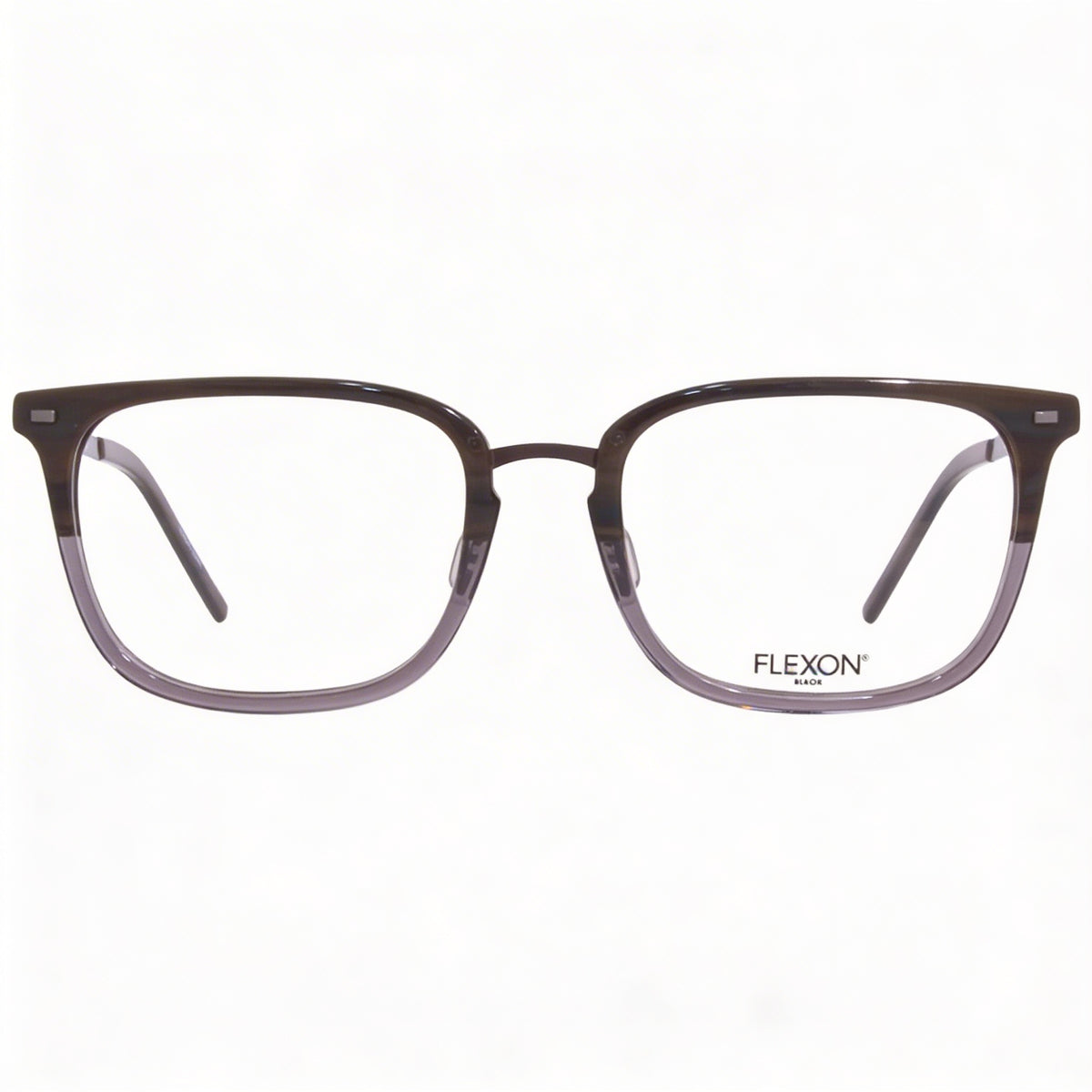 Flexon B2020 Brown Square Eyeglasses Unisex, 55mm, Photo 2