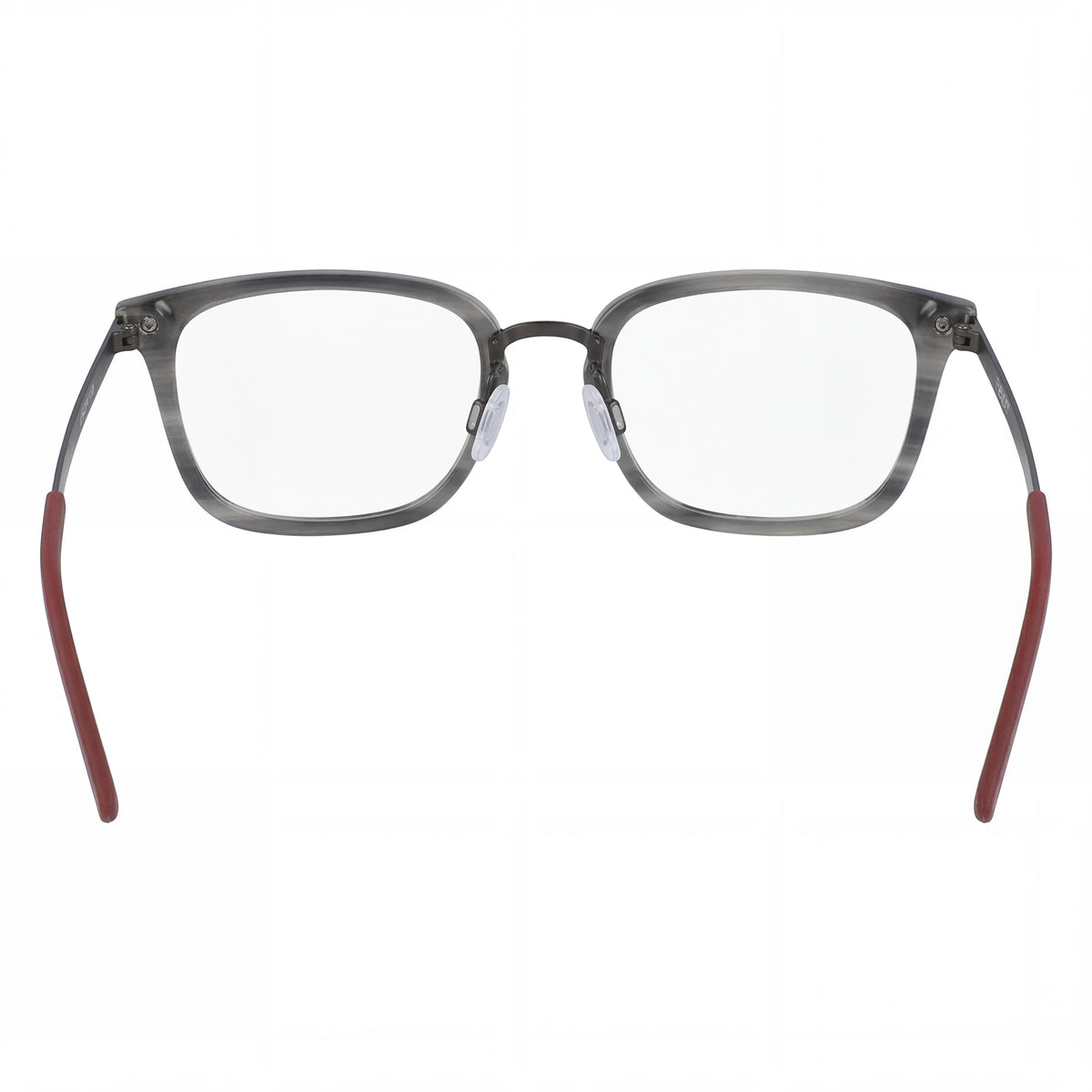 Flexon B2020 Grey Horn Rectangle Eyeglasses Unisex, Metal 55mm, Photo 3