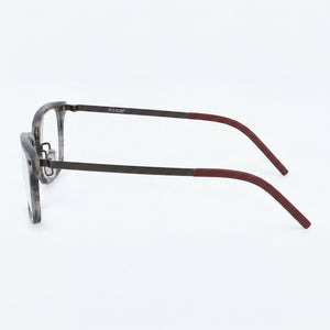 Flexon B2021 Rectangle Eyeglasses Unisex — front view, Metal