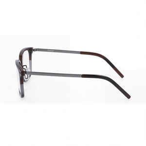 Flexon B2021 Rectangle Eyeglasses Unisex — front view, Metal