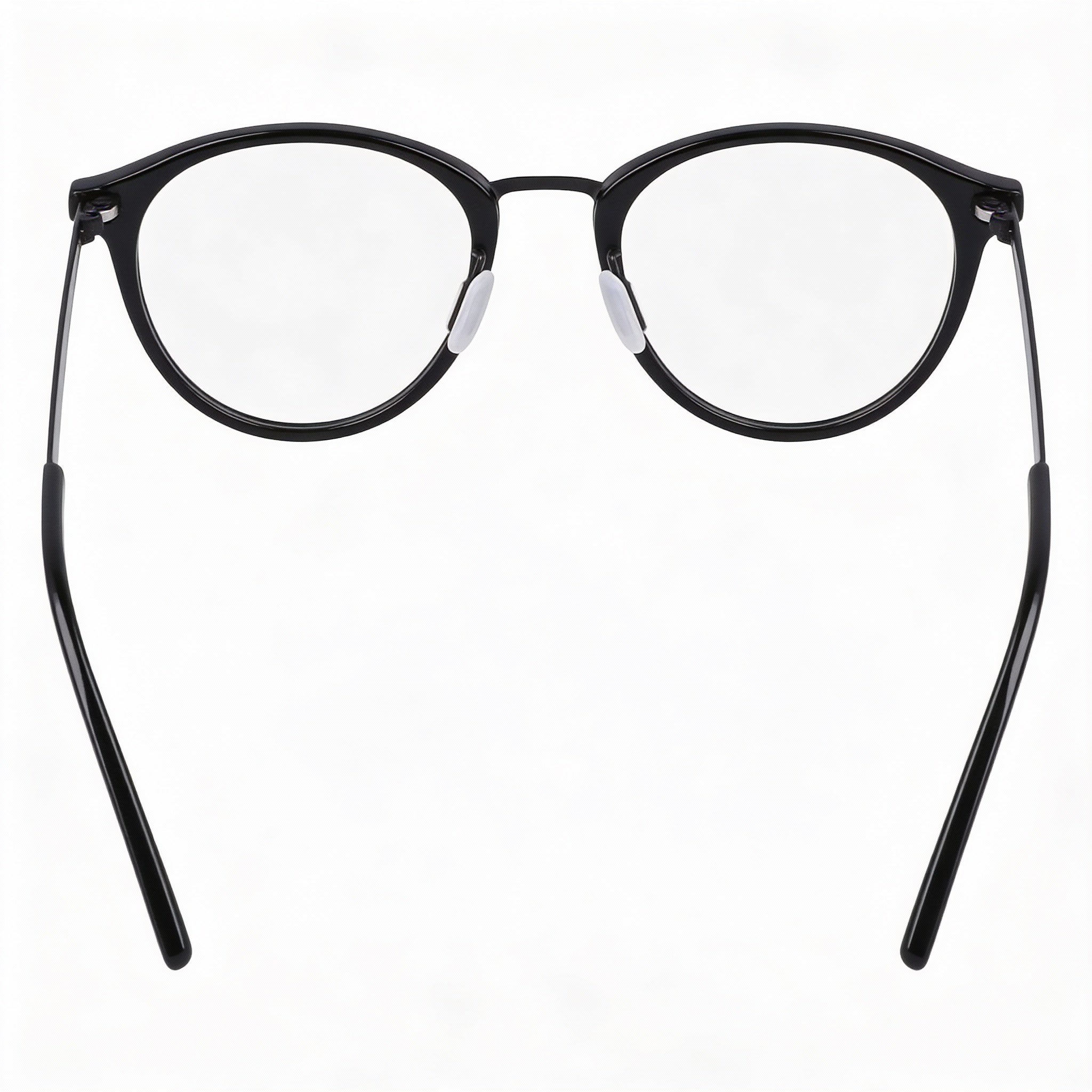 Flexon B2036 Gafas redondas negras para hombre, de metal, Photo 2