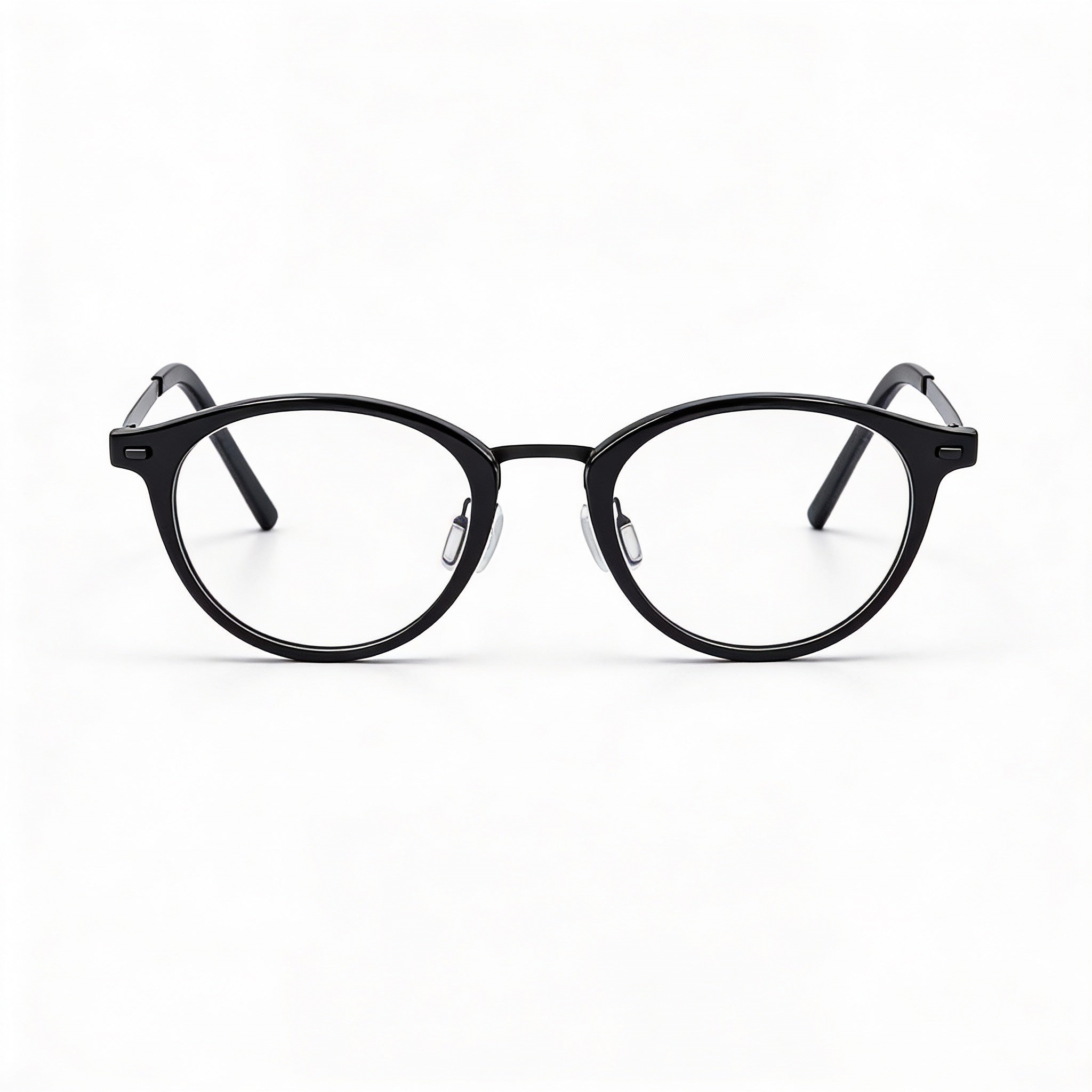 Flexon B2036 Gafas redondas negras para hombre, de metal, Photo 3