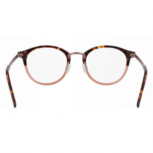 Flexon B2036 Round Eyeglasses for Men — interior view, Polycarbonate demo lenses