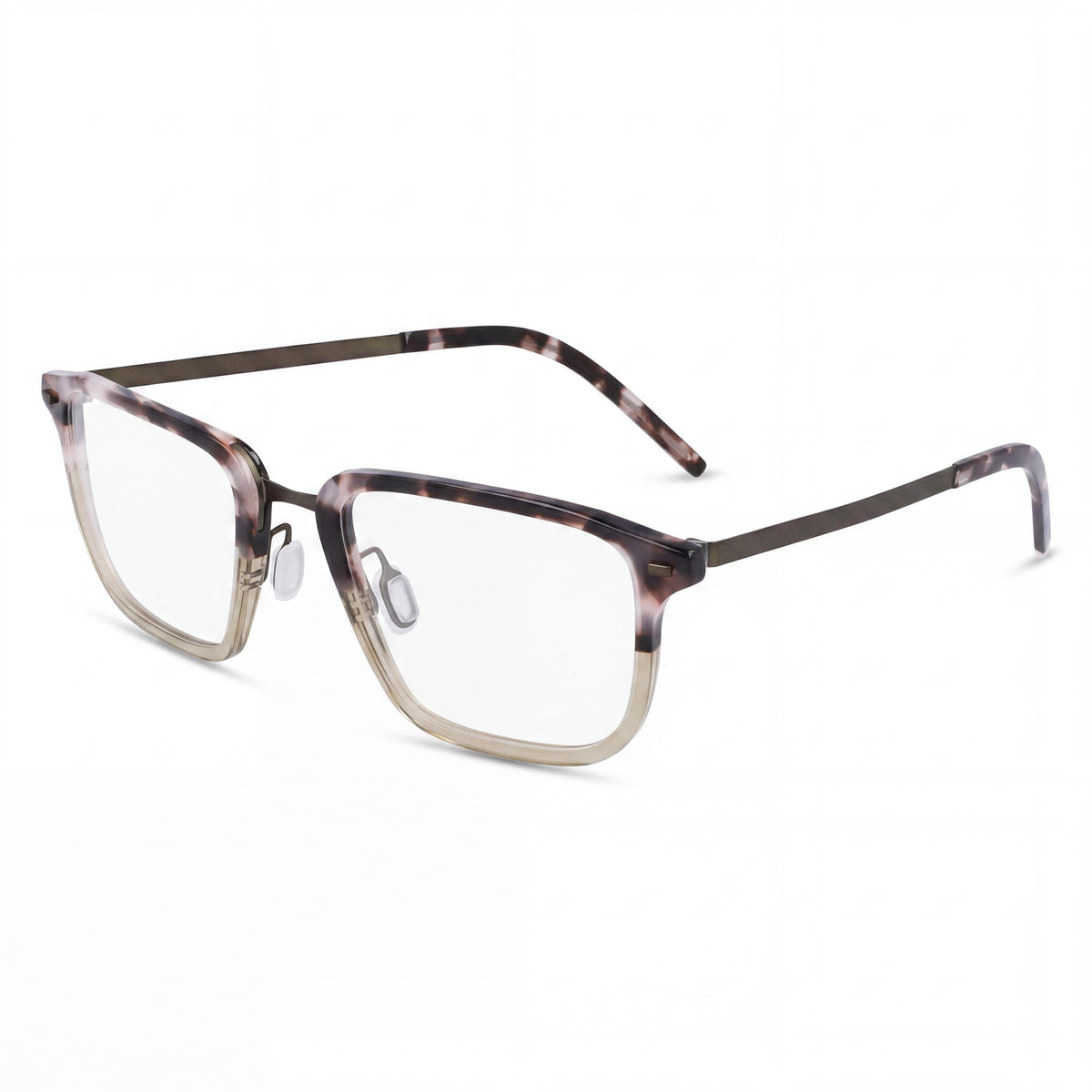 Gafas Flexon B2037 rectangulares color gris carey para mujer, de metal 55mm, Photo 1