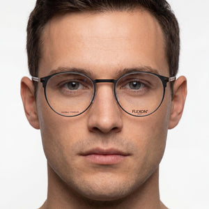 Flexon B2075 Black Eyeglasses Unisex — lifestyle wear, long study sessions