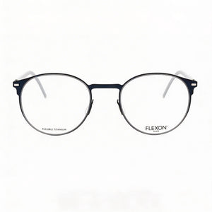 Flexon B2075 Round Eyeglasses for Unisex — front view, Acetate
